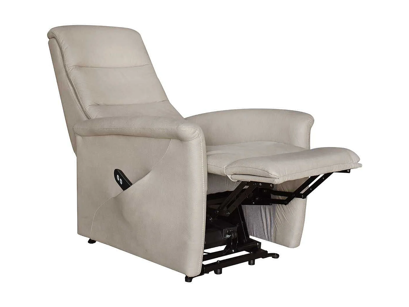 Fauteuil relax électrique releveur mono moteur tissu micro peau mastic - MAGIX