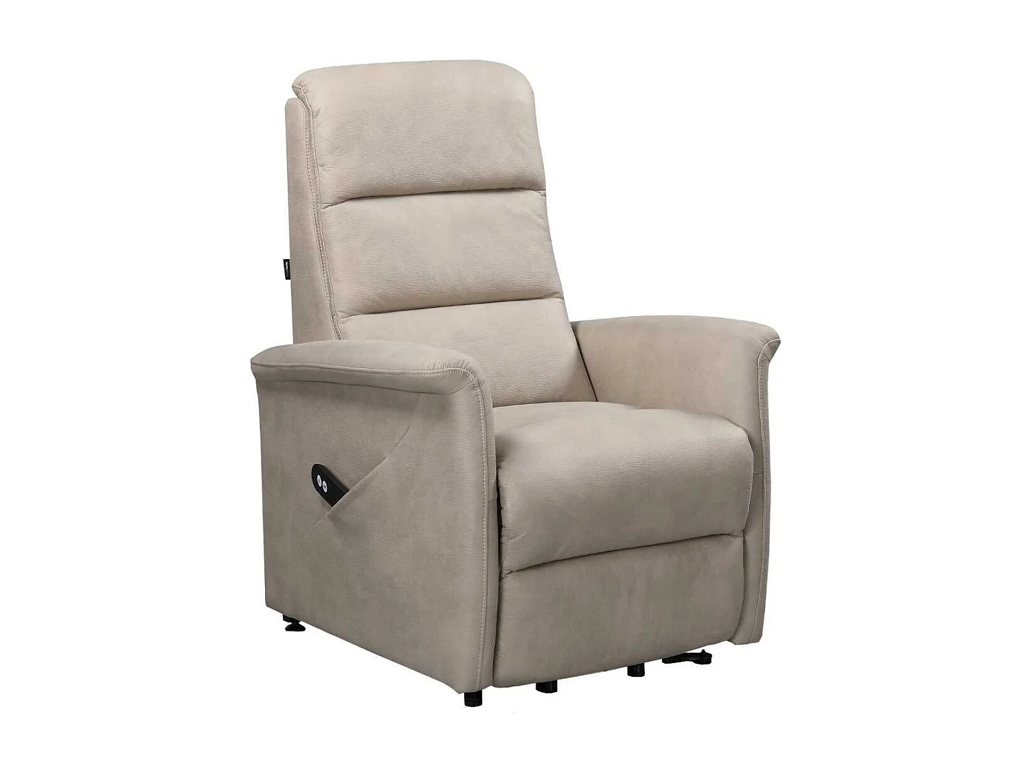 Fauteuil relax électrique releveur mono moteur tissu micro peau mastic - MAGIX