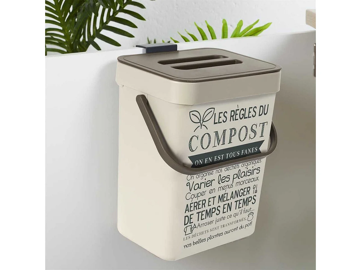 Poubelle à Compost 5L avec Accroche - EKRON