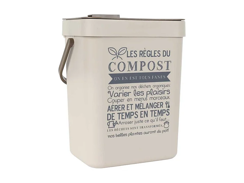 Poubelle à Compost 5L avec Accroche - EKRON