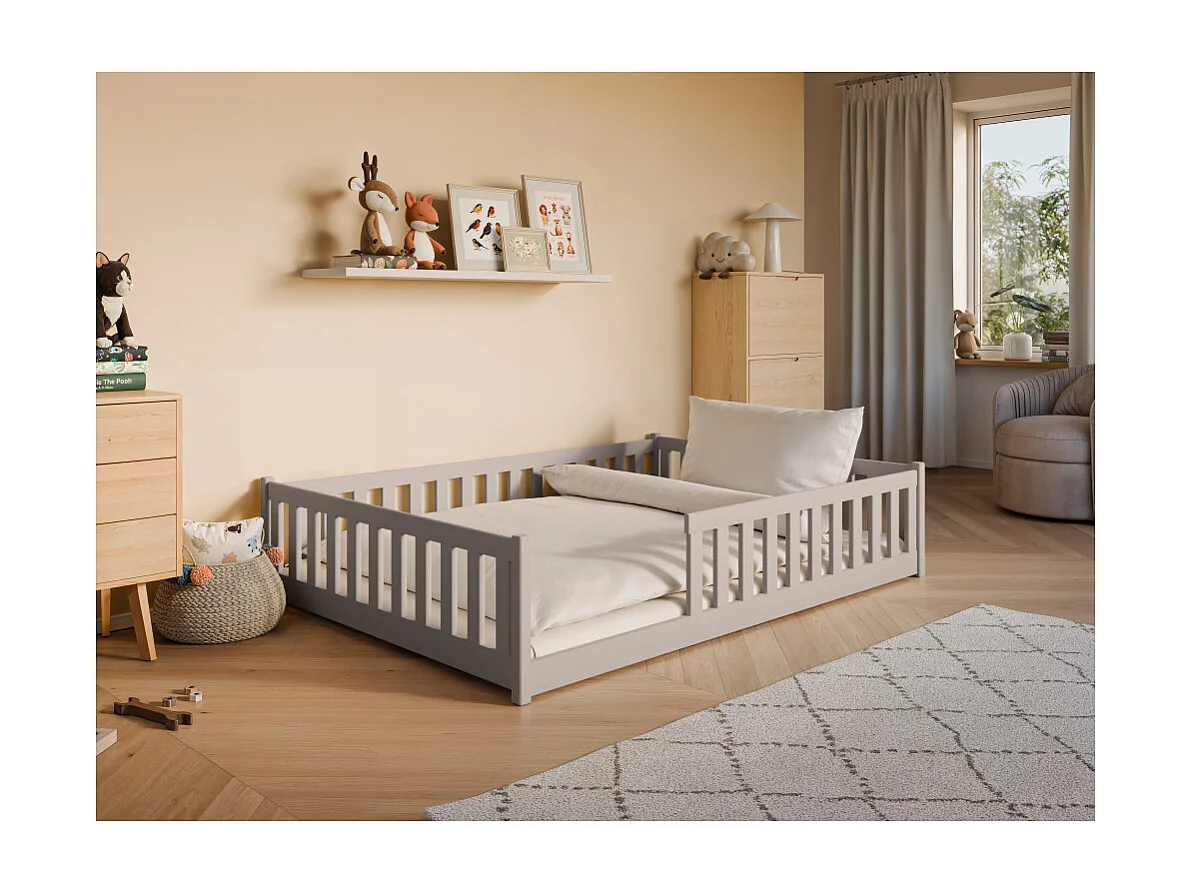 Lit enfant Moti 140X200 Cachemire Livré avec sommiers