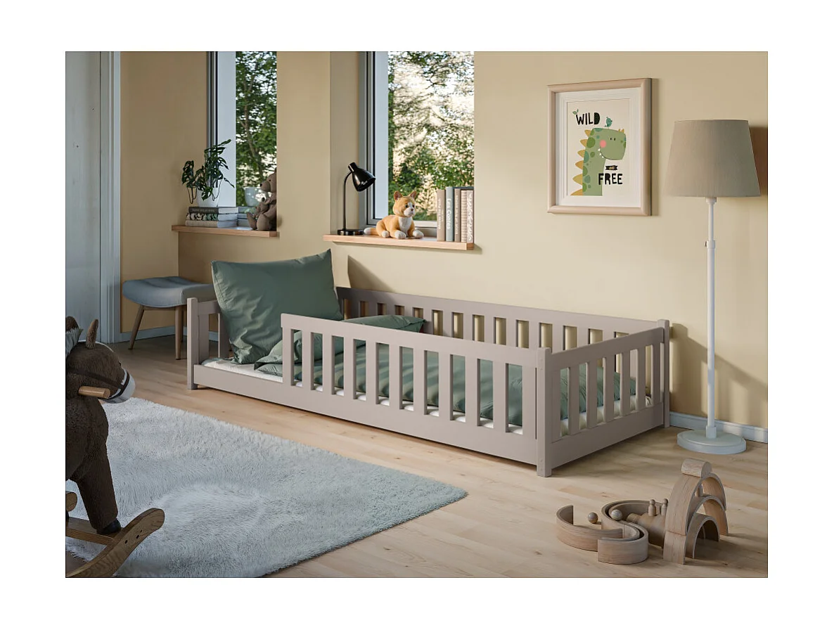 Lit enfant STELA 90x200 Cachemire Livré avec sommiers