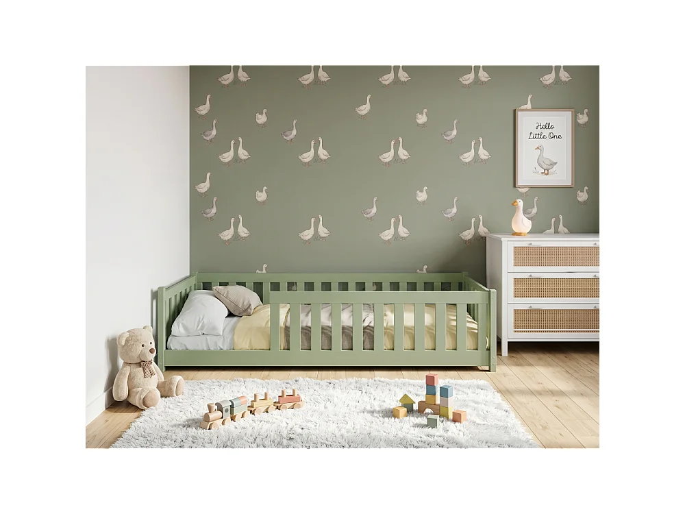 Lit enfant STELA 90x200 Vert olive