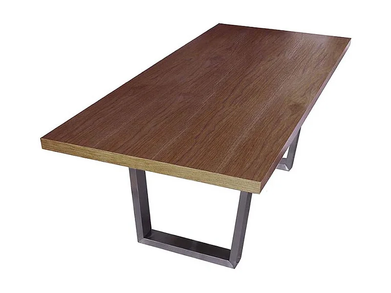 Table à manger bois MIA - Noyer - Bois foncé