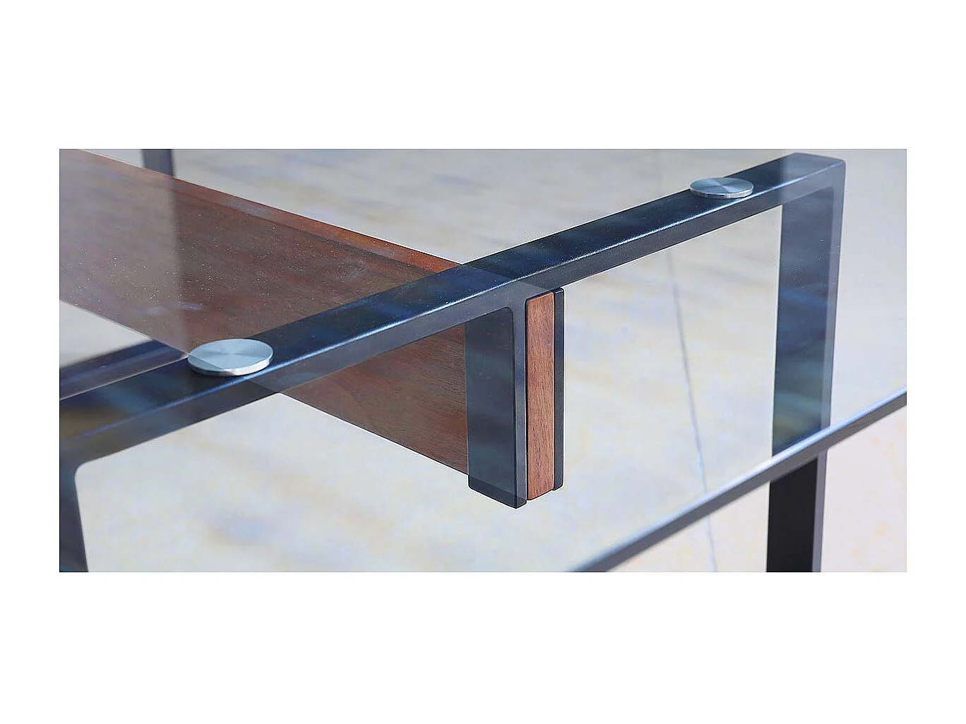 Console bois KALISTA - Frêne - Bois foncé