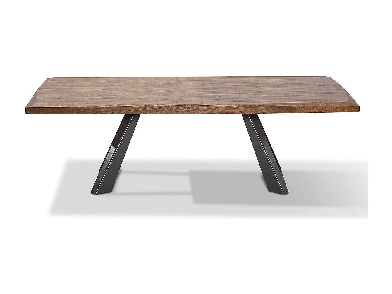 Table basse bois PUNE - Noyer - Marron