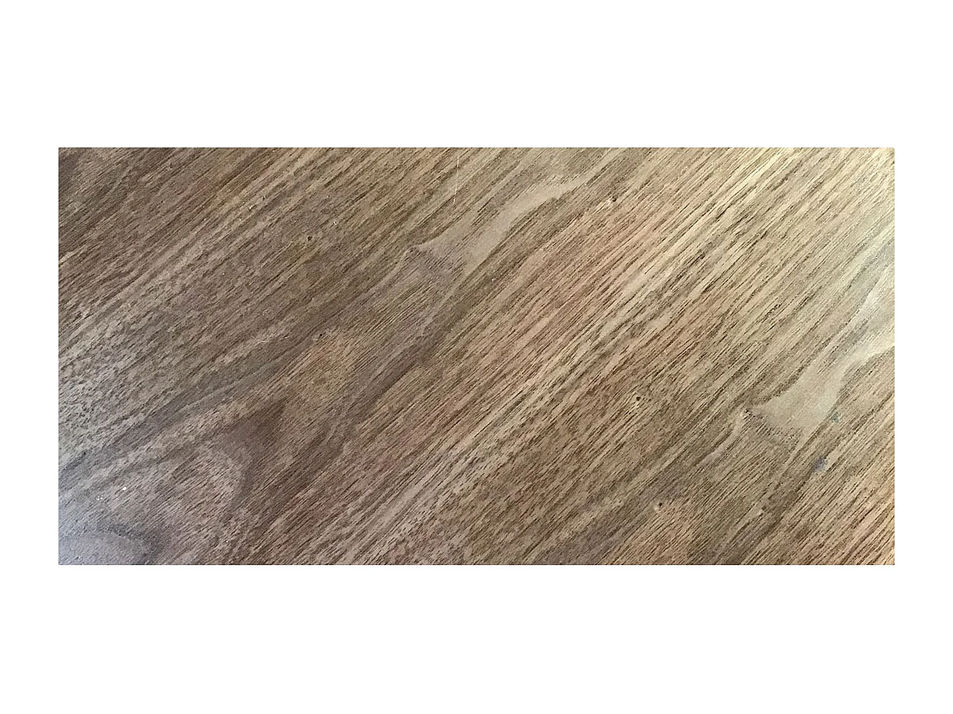 Table basse bois et verre KIM - Noyer/Transparent - Bois foncé