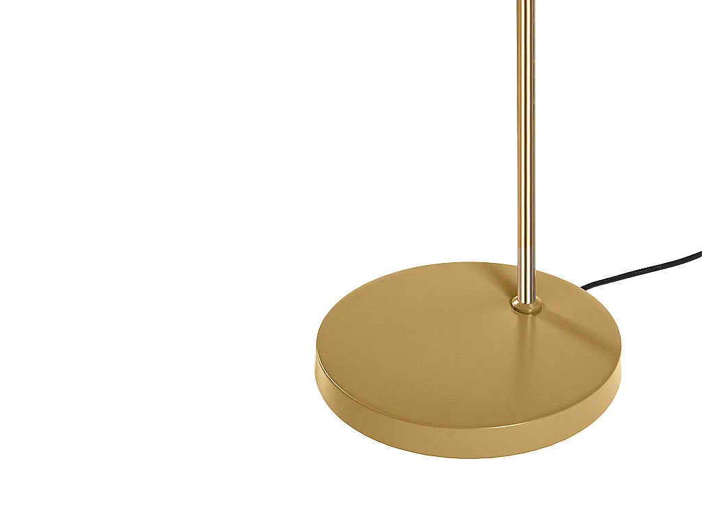 Lampadaire art déco en métal -  L. 35 x H. 150 cm - Doré effet laiton - OTILIE