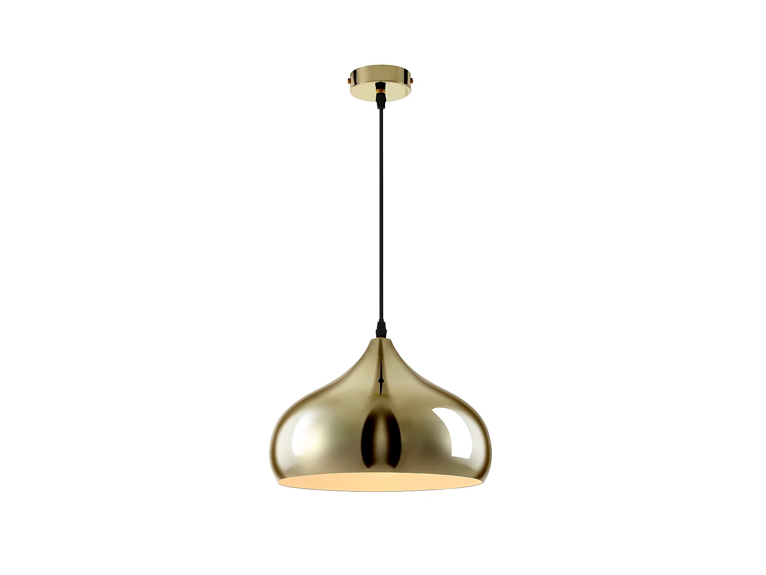 Suspension en métal doré brillant - D. 30 x H. 127 cm - OSARA