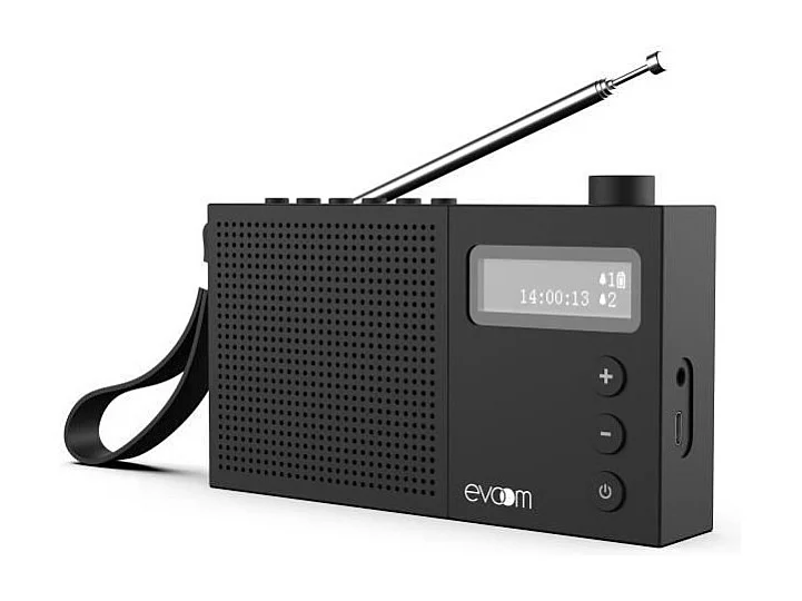 Radio réveil - EVOOM - EGY - Noir