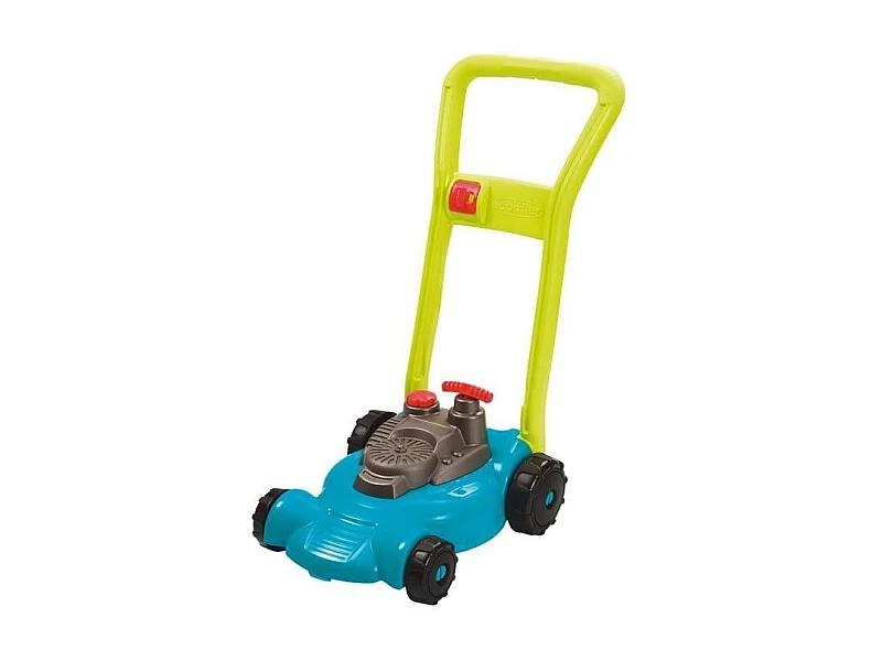 Turbo Rasenmäher Ecoiffier mehrfarbig mit Motorengeräusch, manuellem Starter und 5 Geschwindigkeiten, Gartenspielzeug ab 18 Monaten, französische Herstellung