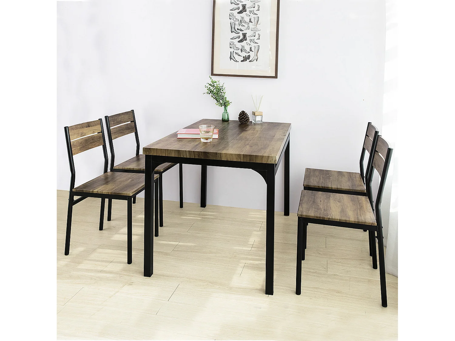 SoBuy, mesa, Cadeiras dobráveis para uso interno, cadeiras dobráveis, FST77-HG