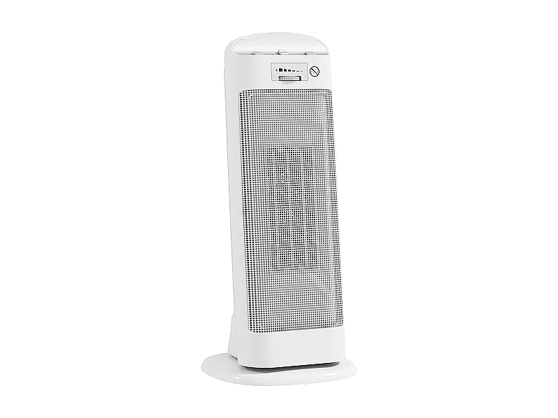 Radiateur électrique céramique PTC - chauffage soufflant oscillant 700/1300/2000W - 4 modes, thermostat - blanc