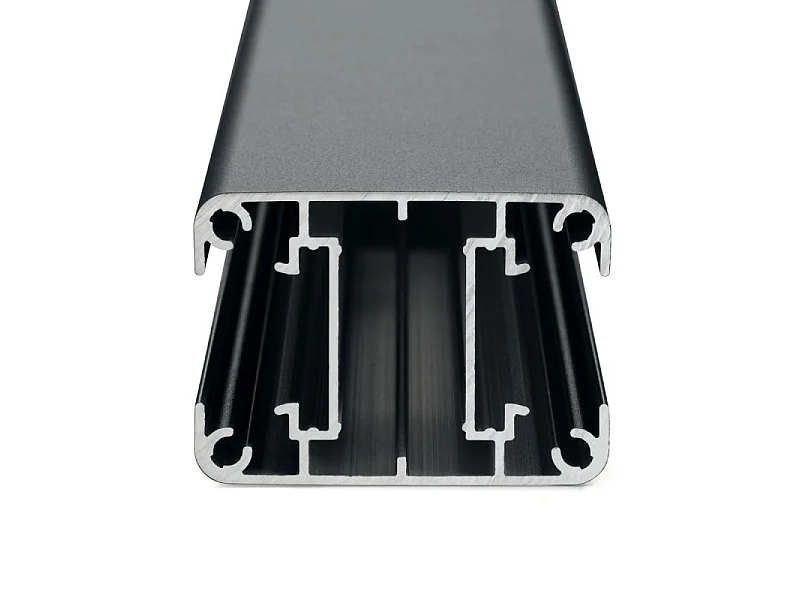 Kit complet clôture composite et aluminium à sceller H 1m80 L 9m gris anthracite avec renforts acier - Palissade - Brise vue