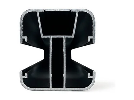 Kit clôture composite et aluminium à sceller H 1m80 L 7m20 gris anthracite avec renforts acier - Palissade - Brise vue