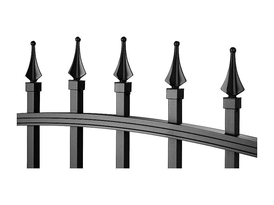 Aluminium Tuinpoort - Poort - 1m - Zwart - Weerbestendig - Traditioneel - Inclusief accessoires