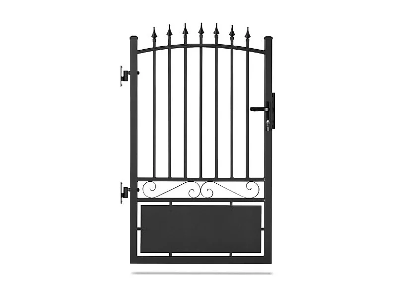 Aluminium Tuinpoort - Poort - 1m - Zwart - Weerbestendig - Traditioneel - Inclusief accessoires