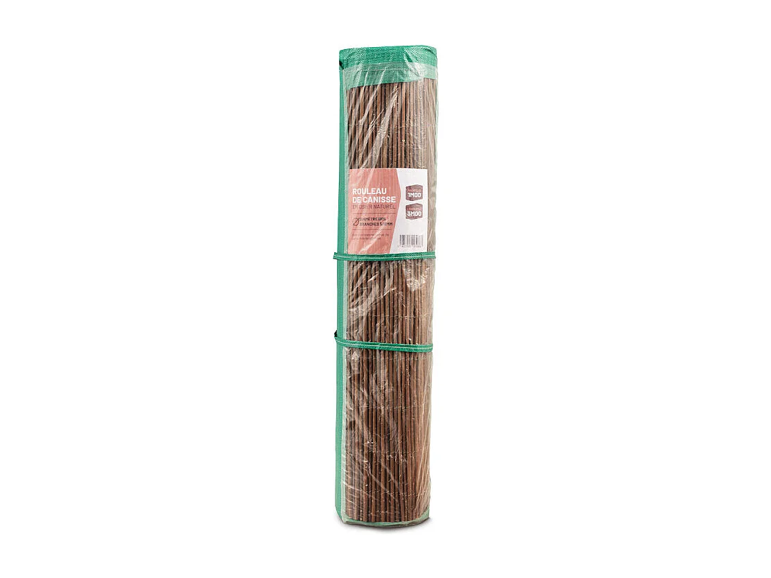 Canisse rouleau en osier naturel longueur 3m x H 2m