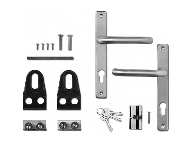 Stalen Spijlenpoort - Tuinpoort - 1 x 1,50 m - Incl Accessoires - Tuinbeveiliging - Antraciet Grijs