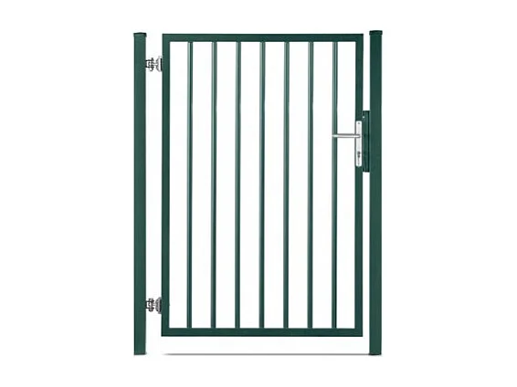 Stalen Spijlenpoort - Tuinpoort - 1 x 1,20 m - Incl Accessoires - Tuinbeveiliging - Groen