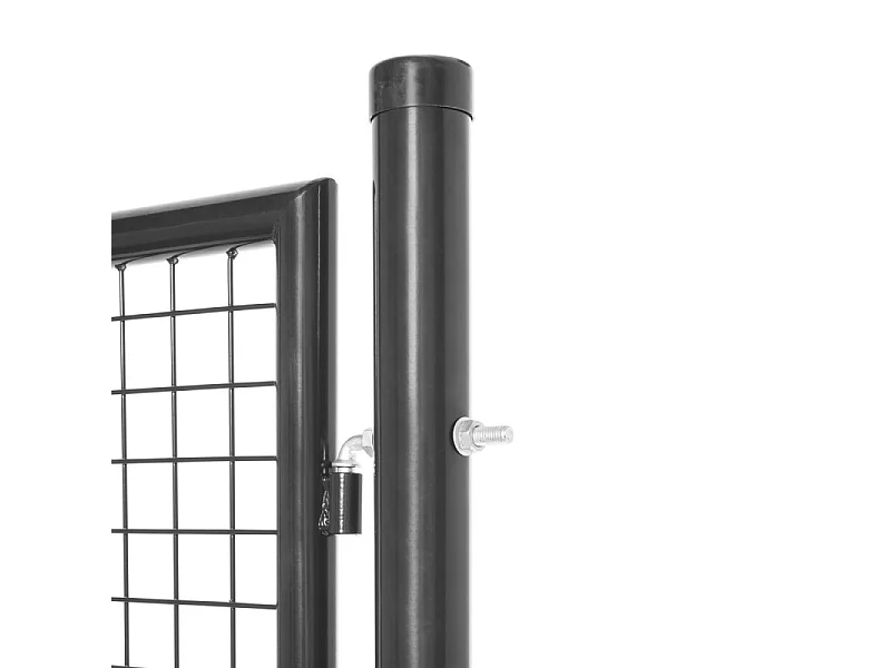 Tuinpoort - Staal - 1x1,20m - Maaswijdte 50 x 50 mm - Grijs