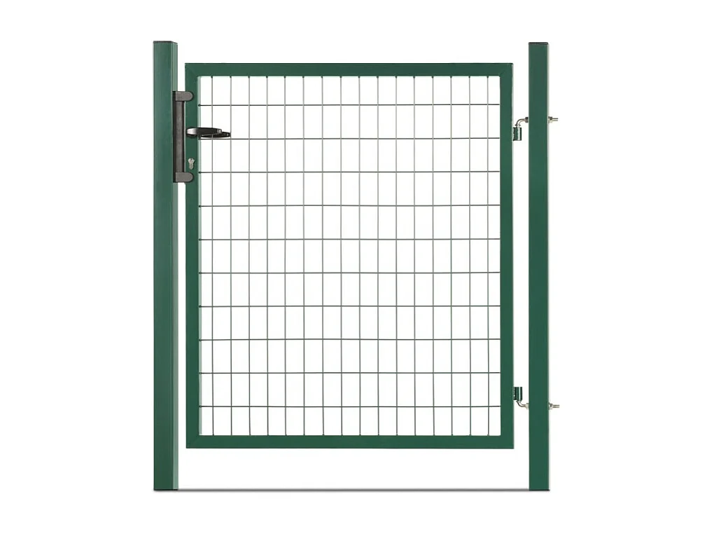 Portillon grillagé en acier galvanisé maille 100 x 50 L 1m20 x 1m50 Vert