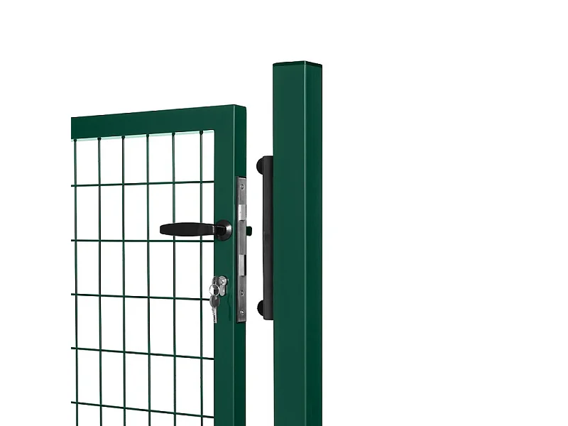 Portillon grillagé en acier galvanisé maille 100 x 50 L 1m x H 1m00 Vert