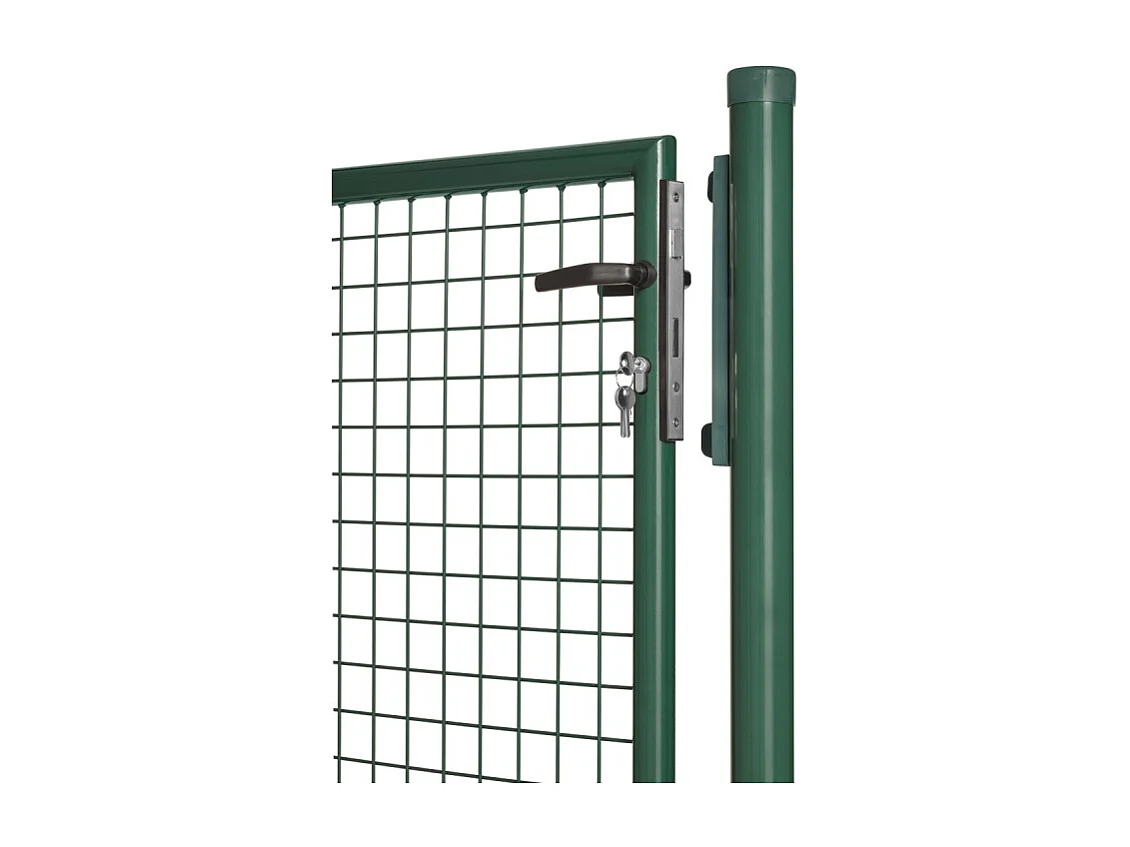 Tuinpoort - Staal - 1x1,20m - Maaswijdte 50x50mm - Groen