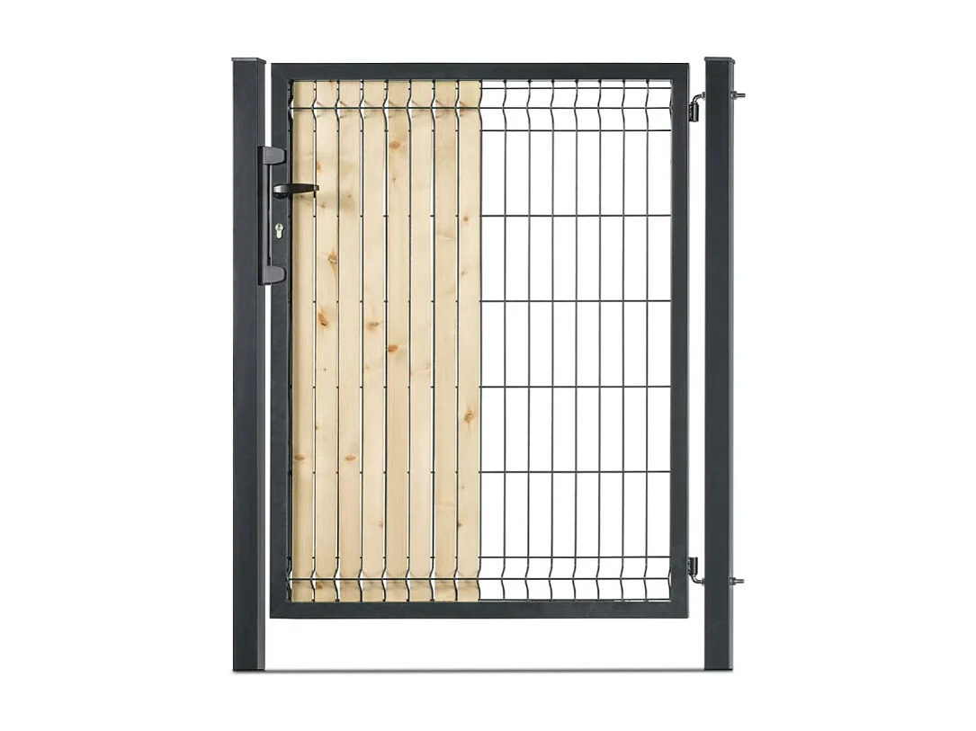 Tuinpoort - Staal - 1x1,50m - Grijs - Oculteerbaar