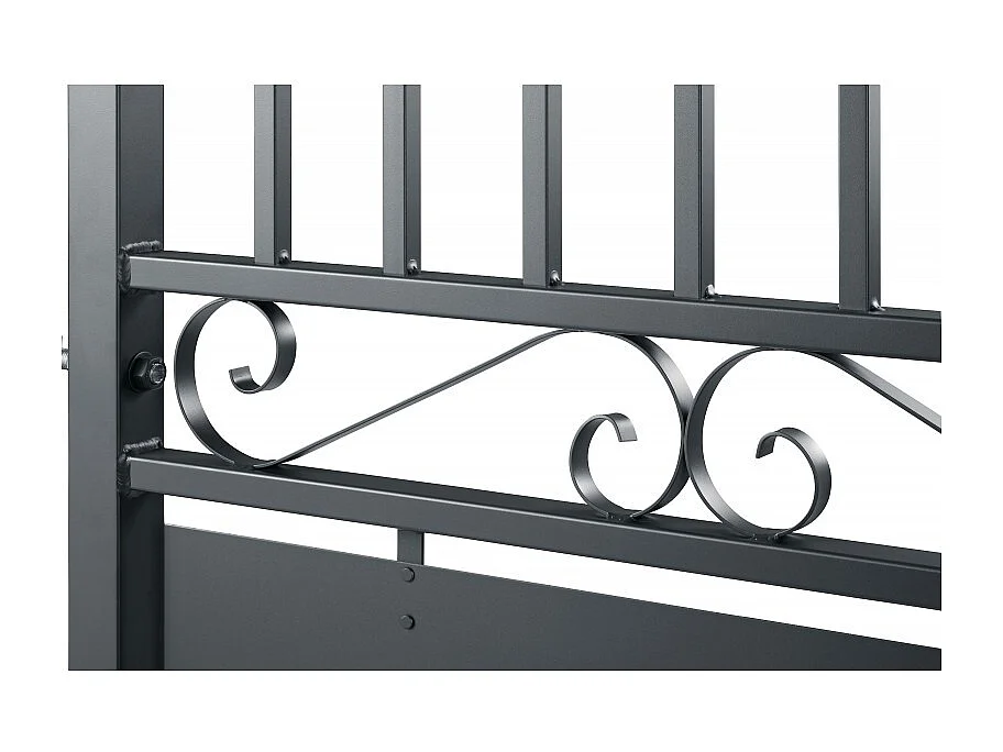 Aluminium Tuinpoort - Poort - 1m - Grijs - Weerbestendig - Traditioneel - Inclusief accessoires