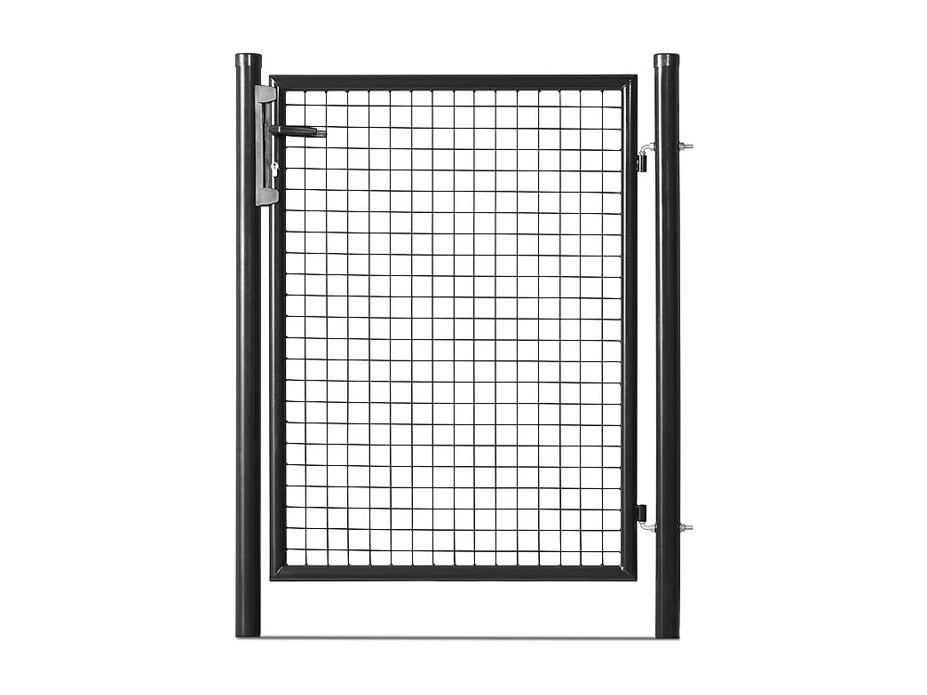 Tuinpoort - Staal - 1x1,75m - 50x50mm Maaswijdte - Zwart
