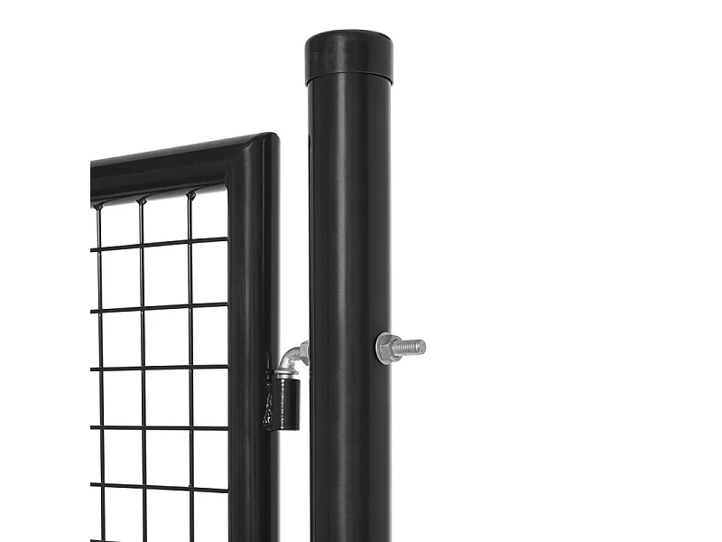 Tuinpoort - Staal - 1x1,75m - 50x50mm Maaswijdte - Zwart