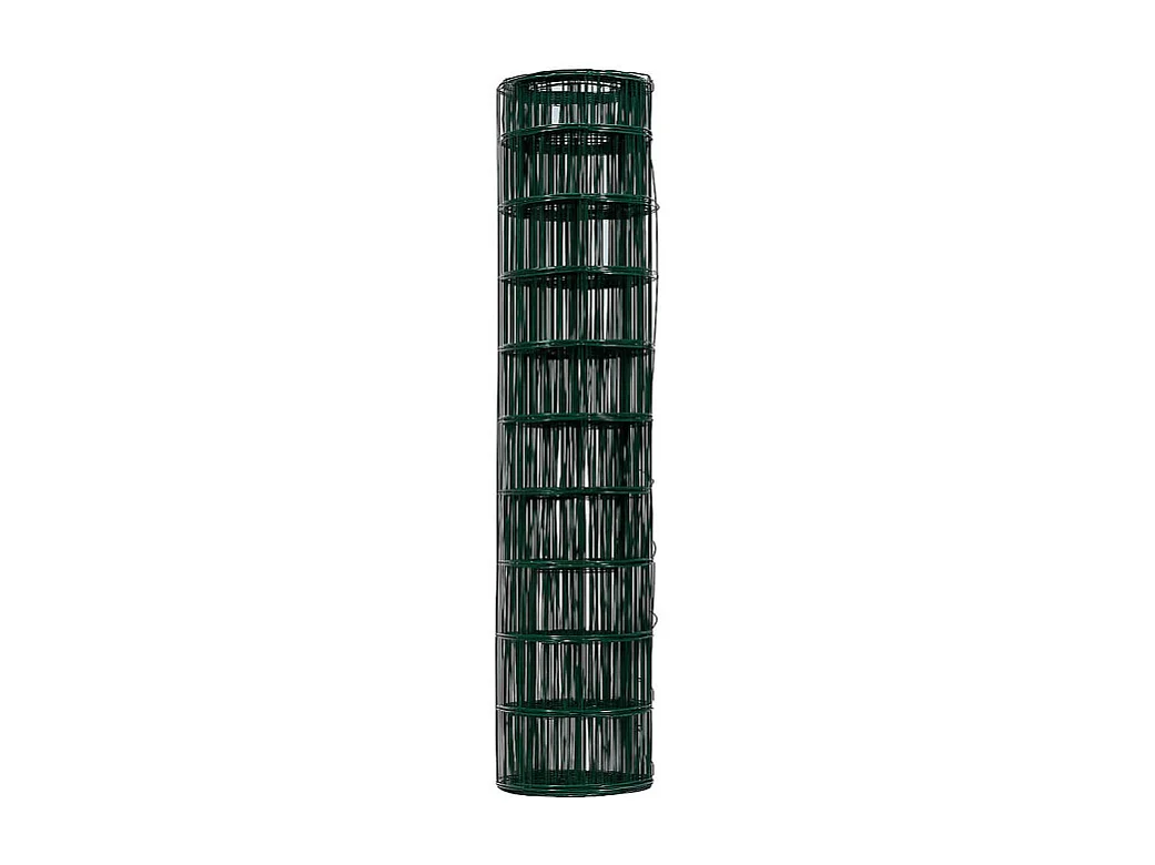Grillage en rouleau acier galvanisé maille 100x100 mm H1m00 x L20 m - Vert - Hauteur 1m00