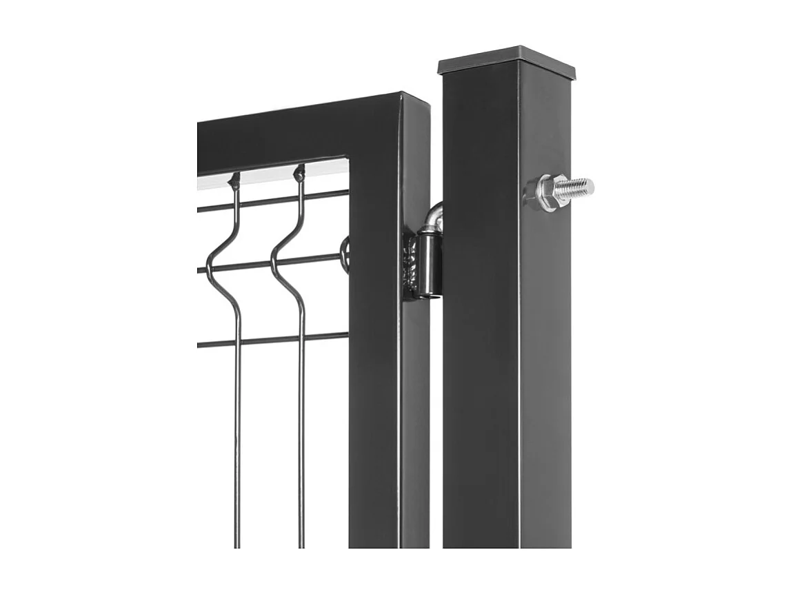 Tuinpoort - Staal - 1x1,20m - Grijs - Oculteerbaar