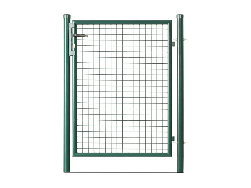 Portillon grillagé en acier galvanisé maille 50 x 50 passage L 1m x  H1m00 Vert