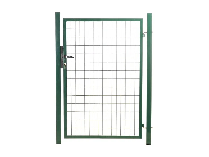Portillon grillagé en acier galvanisé maille 100 x 50 L 1m x H 1m20 Vert