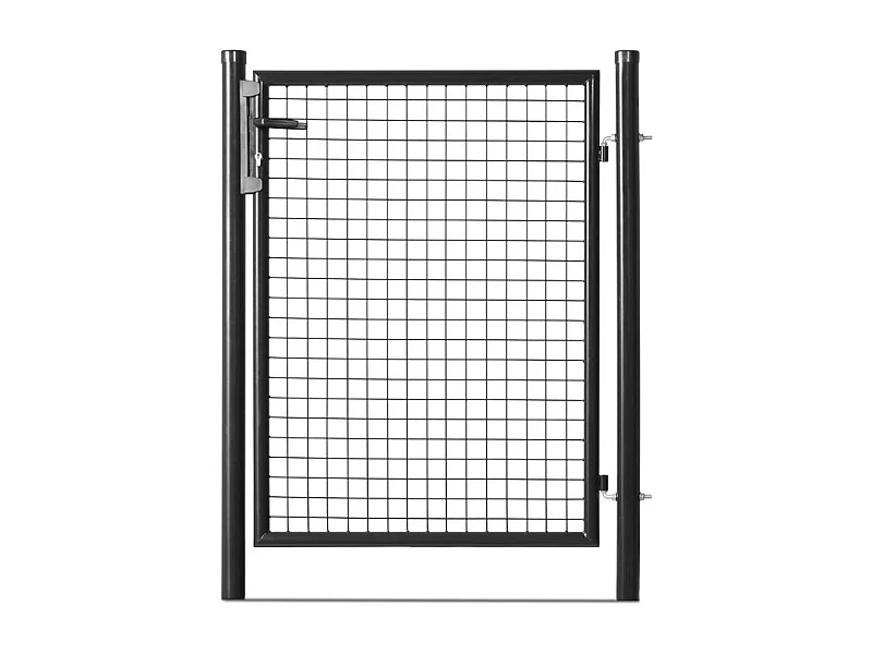 Tuinpoort - Staal - 1x2m - 50x50mm Maaswijdte - Zwart