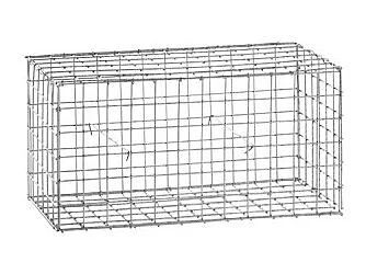 Gabion acier galvanisé L60 x H30 x Pr.30 cm tirants et crampons inclus