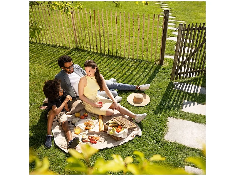 Tuinhek - Gespleten Hazelaarhouten - 5x1,20m Rol - Diverse Hoogtes