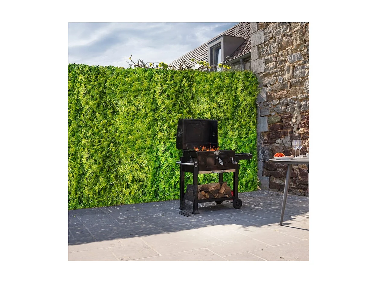 Plantenmuur - Kunststof Paneel - Fern - 1x1m - UV-Bestendig - Waterbestendig