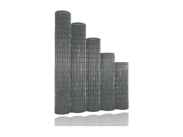 Grillage soudé en rouleau H1m50 x L25m fil 2.5mm maille 100x50 mm Gris anthracite
