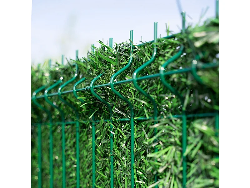 Haie synthétique occultante 129 brins premium - H1.8m x L 3m