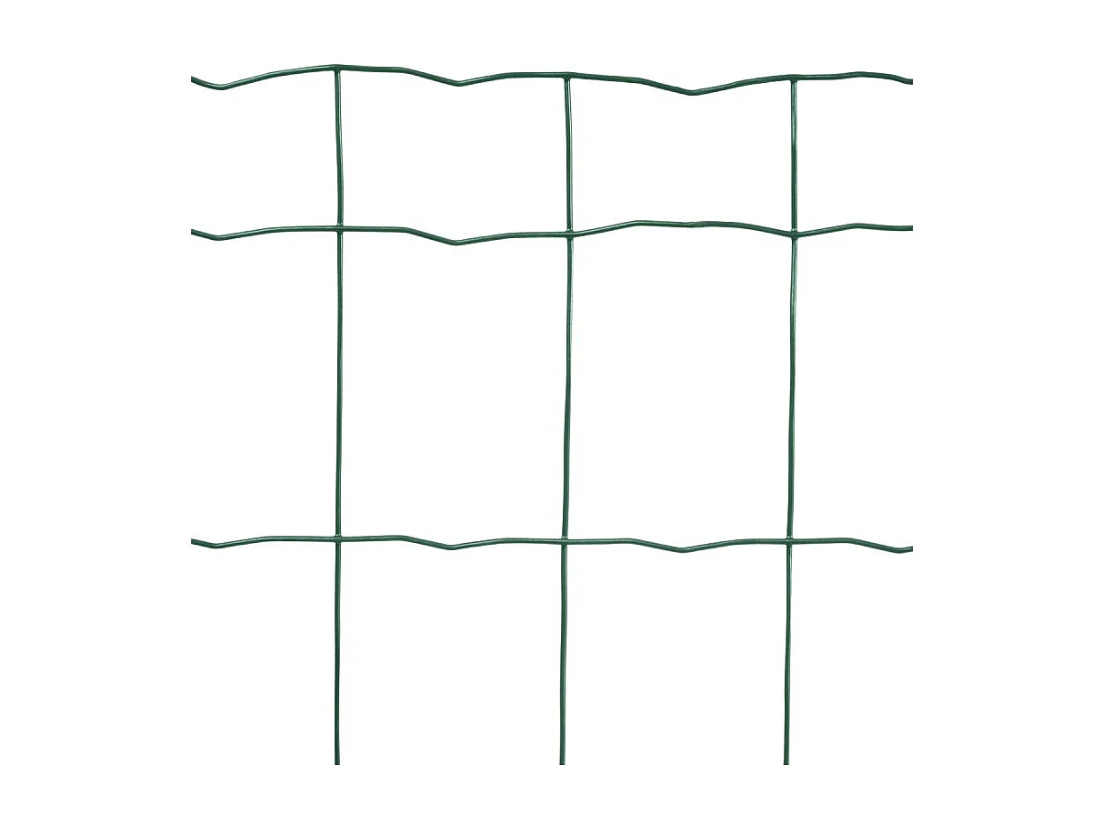 Grillage soudé en rouleau H1m20 x L20m Vert fil 2.1mm maille 100x75 mm Vert