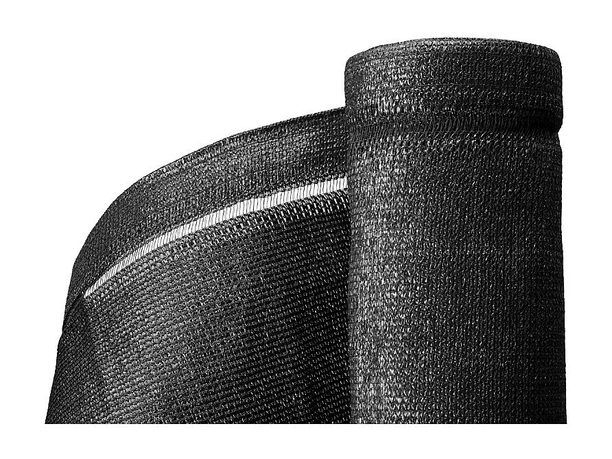 Brise vue toile en rouleau haute densité Occultation très élevée (350gr/m²) H 1m93 longueur 10M - Noir