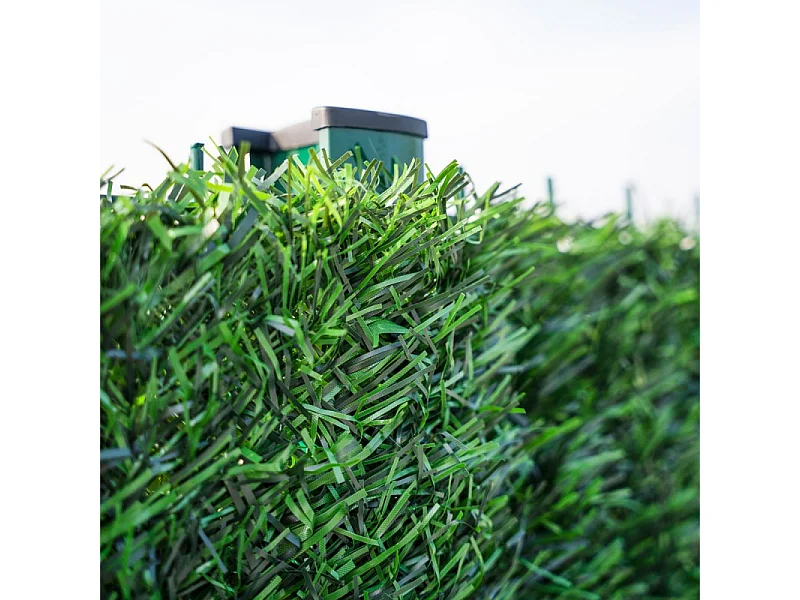 Haie artificielle occultante 129 brins premium - H1m x L 3m