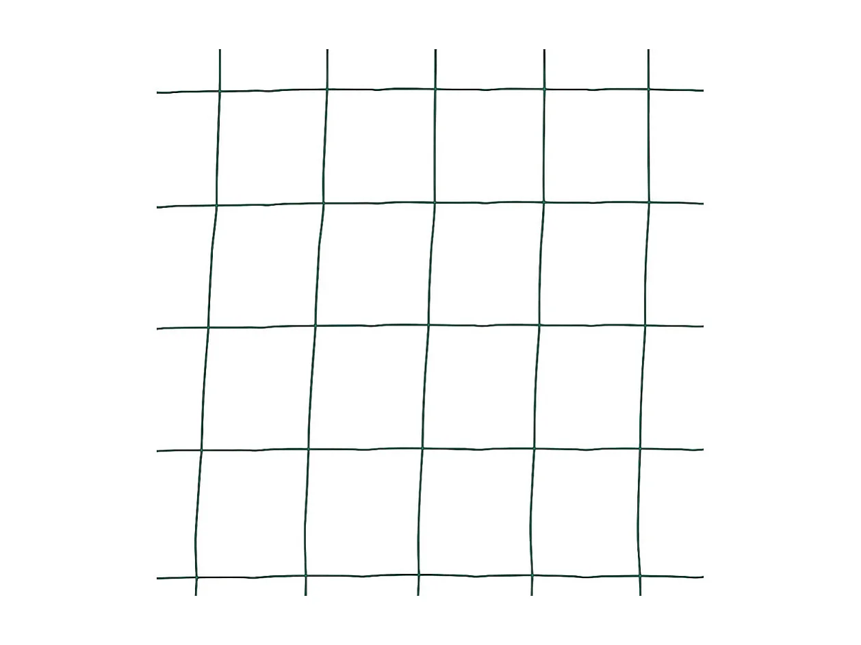Grillage en rouleau acier galvanisé maille 100x100 mm H1m50 x L20 m - Vert - Hauteur 1m50