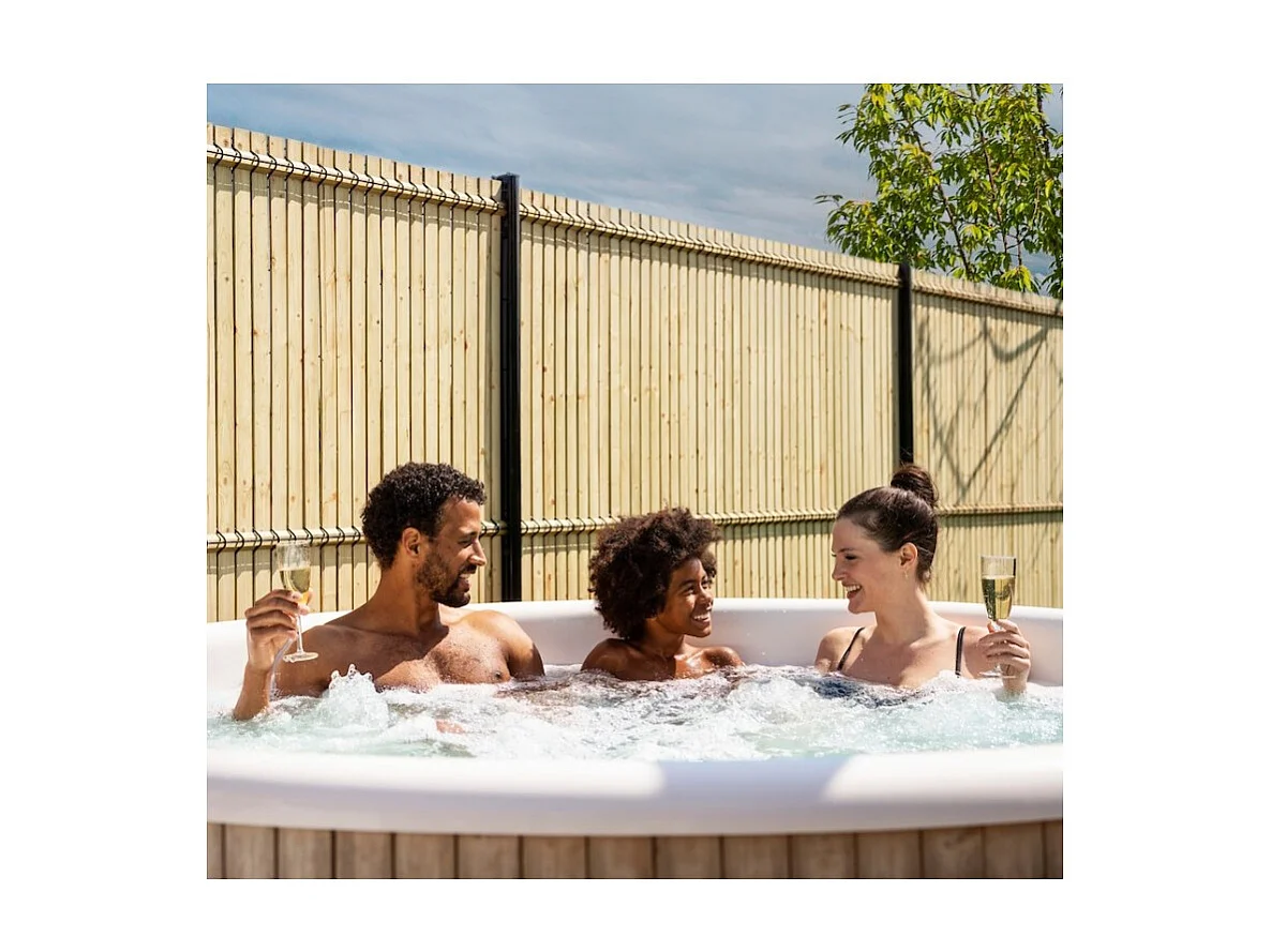 Kit occultation lamelles bois sapin pour panneau rigide maille 55 H 1m73 L 2m50 ep 8mm