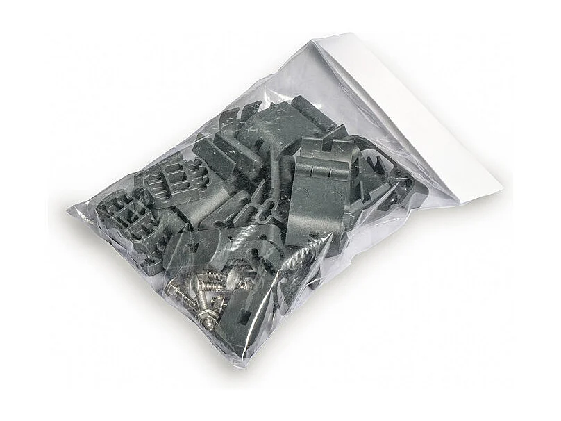 Kit complet grillage rigide avec soubassement longueur 20m - Hauteur 1m80 - Gris anthracite