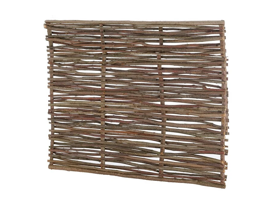 Panneau bois en noisetier tressé