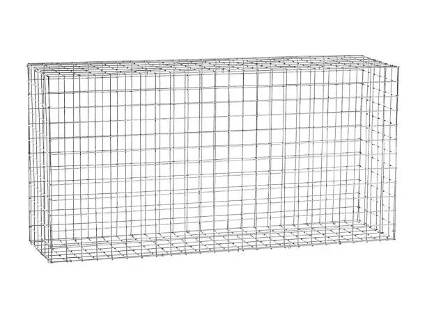 Gabion acier galvanisé L120 x H60 x Pr.30 cm tirants et crampons inclus